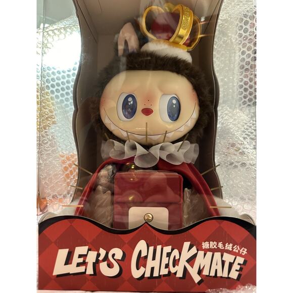 POPMART LABUBU The Monsters Let's Checkmate King BRAND NEW SEALED PLUSH - Picture 3 of 10